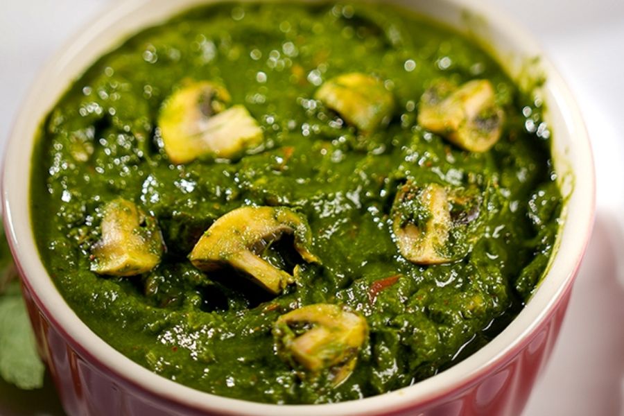 Palak Mashroom Masala